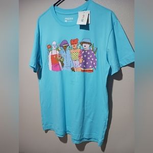 Final $4 Pride "Womens Pride T Shirt " Sz. L Blue